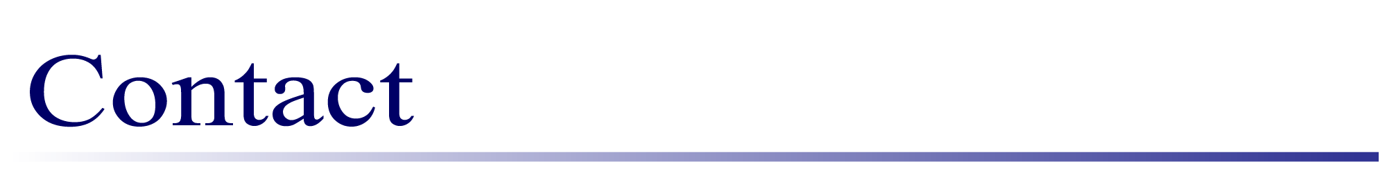 お問い合わせ Contact